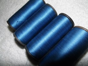 Шелк (№65) цвет  синий - 170 руб
